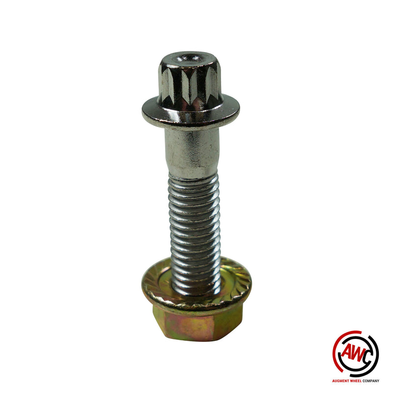 M8 - 12pt Assembly Nut and Bolt - Chrome